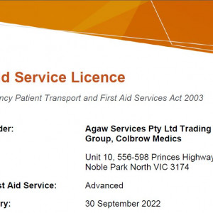First Aid Licence